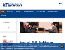Tablet Screenshot of hz-electronics.at